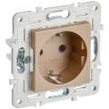SKANDY Розетка с заземлением без защитных шторок 16А SK-R05Sa песочный IEK