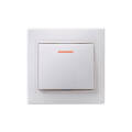 Выключатель 1-клавишный с индикацией, 10А, ВС10-1-1-КБ, белый, IEK EVK11-K01-10-DM