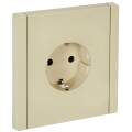 FORTE&PIANO Розетка 1-местная с заземлением с защитными шторками винтовое крепление 16А FP415 ваниль
