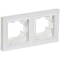 BRITE Рамка 2-местная IP44 РУ-2-БрАБ-44 арктический белый IEK