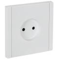FORTE&PIANO Розетка 1-местная без заземления без защитных шторок винтовое крепление 10А FP218 белый 
