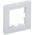 BRITE Рамка 1 -местная РУ-1-2-БрБ стекло белый IEK