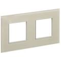 SKANDY Рамка 2-местная SK-F22B стекло беж. IEK