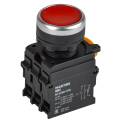 Кнопка с подсветкой и фиксацией d=22мм 1NO+1NC красная MASTER IEK