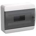 TEKFOR Корпус пластиковый ЩРН-П-12 IP41 черная прозрачная дверь IEK