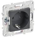 SKANDY Розетка с заземлением без защитных шторок 16А SK-R05T титан IEK