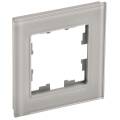 BRITE Рамка 1 -местная РУ-1-2-БрД стекло дымчатый IEK