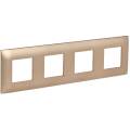 SKANDY Рамка 4-местная SK-F04Sa песочный IEK