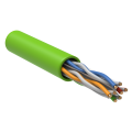Кабель UTP 4 пары, Кат.6, внутр., 0,57мм, нг(А)-LSLTx, зеленый, 305м, ITK LC1-C604-122