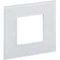 SKANDY Рамка 1-местная SK-F21W стекло арктический белый IEK