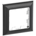 BRITE Рамка 1-местная РУ-1-Бр хром/черный IEK