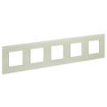 SKANDY Рамка 5-местная SK-F25B стекло беж. IEK