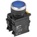 Кнопка с фиксацией d=22мм 1NO+1NC синяя MASTER IEK