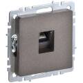 BRITE Розетка компьютерная RJ45 кат.6 РК11-БрТБ темная бронза IEK