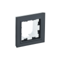 Рамка 1-местная, черная, IEK BR-M12-K02