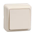 Выключатель 1-клавишный, для открытой установки, 10А, ВС20-1-0-ОКм, кремовый, IEK EVO10-K33-10-DC