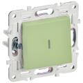 SKANDY Выключатель 1-клавишный проходной с индикацией 10А SK-V08G мятный IEK