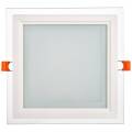 Светильник светодиодный ДВО 1625 со стеклом квадрат 18Вт 4000К IP20 IEK