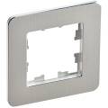 BRITE Рамка 1-местная РУ-1-1-Бр металл алюминий RE AL IEK
