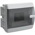 UNION Compact Корпус пластиковый ЩРВ-П-6 IP41 черная прозрачная дверь IEK