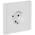 FORTE&PIANO Розетка 1-местная с заземлением без защитных шторок безвинтовое крепление 16А FP214 белы