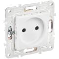 SKANDY Розетка без заземления без защитных шторок 10А SK-R02W арктический белый IEK