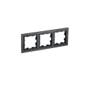 Рамка 3-местная, черная, IEK BR-M32-K02