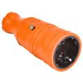 OMEGA Розетка переносная РБп14-1-0м IP20 каучук оранжевая IEK
