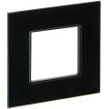 SKANDY Рамка 1-местная SK-F21Bl стекло черный IEK