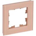 BRITE Рамка 1-местная РУ-1-2-БрП стекло персиковый матовый IEK
