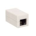 Адаптер проходной, кат.5e, UTP, RJ45-RJ45, белый, TERACOM TRC-INLC-2RJ45-5EUTP-WH