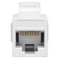 Адаптер проходной, кат.6, UTP, RJ45-RJ45, тип Keystone, белый, TERACOM PRO TRP-INLC-KSTN-6UTP-WH