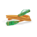 Патч-корд 4 пары, 2хRJ45, 15м, Кат.6a, UTP, оранжевый, LSZH, Hyperline PC-LPM-UTP-RJ45-RJ45-C6a-15M-LSZH-OR