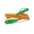 Патч-корд 4 пары, 2хRJ45, 3м, Кат.6a, UTP, оранжевый, LSZH, Hyperline PC-LPM-UTP-RJ45-RJ45-C6a-3M-LSZH-OR