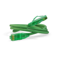 Патч-корд 4 пары, 2хRJ45, 10м, Кат.6a, UTP, зеленый, LSZH, Hyperline PC-LPM-UTP-RJ45-RJ45-C6a-10M-LSZH-GN