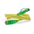Патч-корд 4 пары, 2хRJ45, 3м, Кат.6a, UTP, желтый, LSZH, Hyperline PC-LPM-UTP-RJ45-RJ45-C6a-3M-LSZH-YL