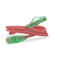 Патч-корд 4 пары, 2хRJ45, 0,5м, Кат.6a, UTP, красный, LSZH, Hyperline PC-LPM-UTP-RJ45-RJ45-C6a-0.5M-LSZH-RD