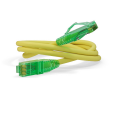 Патч-корд 4 пары, 2хRJ45, 10м, Кат.6a, UTP, желтый, LSZH, Hyperline PC-LPM-UTP-RJ45-RJ45-C6a-10M-LSZH-YL