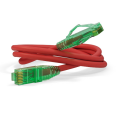 Патч-корд 4 пары, 2хRJ45, 5м, Кат.6a, UTP, красный, LSZH, Hyperline PC-LPM-UTP-RJ45-RJ45-C6a-5M-LSZH-RD