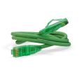 Патч-корд 4 пары, 2хRJ45, 2м, Кат.6a, UTP, зеленый, LSZH, Hyperline PC-LPM-UTP-RJ45-RJ45-C6a-2M-LSZH-GN