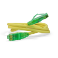Патч-корд 4 пары, 2хRJ45, 1м, Кат.6a, UTP, желтый, LSZH, Hyperline PC-LPM-UTP-RJ45-RJ45-C6a-1M-LSZH-YL