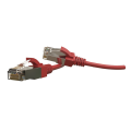 Патч-корд 4 пары, 2хRJ45, 3м, Кат.6, S/FTP, красный, LSZH, Hyperline PC-LPT-SFTP-RJ45-RJ45-C6-3M-LSZH-RD
