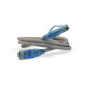 Патч-корд 4 пары, 2хRJ45, 5м, Кат.6, UTP, серый, LSZH, Hyperline PC-LPM-UTP-RJ45-RJ45-C6-5M-LSZH-GY