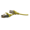 Патч-корд 4 пары, 2хRJ45, 2м, Кат.6, S/FTP, желтый, LSZH, Hyperline PC-LPT-SFTP-RJ45-RJ45-C6-2M-LSZH-YL