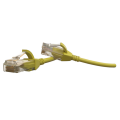 Патч-корд 4 пары, 2хRJ45, 3м, Кат.6, UTP, желтый, LSZH, Hyperline PC-LPT-UTP-RJ45-RJ45-C6-3M-LSZH-YL