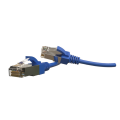 Патч-корд 4 пары, 2хRJ45, 2м, Кат.6, S/FTP, синий, LSZH, Hyperline PC-LPT-SFTP-RJ45-RJ45-C6-2M-LSZH-BL