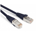 Патч-корд 4 пары, 2хRJ45, 8м, Кат.5е, SF/UT, черный, LSZH, Hyperline PC-LPM-SFTP-RJ45-RJ45-C5e-8M-LSZH-BK