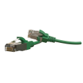 Патч-корд 4 пары, 2хRJ45, 2м, Кат.6, S/FTP, зеленый, LSZH, Hyperline PC-LPT-SFTP-RJ45-RJ45-C6-2M-LSZH-GN