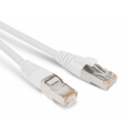 Патч-корд 4 пары, 2хRJ45, 2м, Кат.6, SF/UTP, белый, LSZH, Hyperline PC-LPM-SFTP-RJ45-RJ45-C6-2M-LSZH-WH