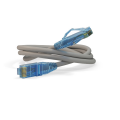 Патч-корд 4 пары, 2хRJ45, 20м, Кат.6, UTP, серый, LSZH, Hyperline PC-LPM-UTP-RJ45-RJ45-C6-20M-LSZH-GY